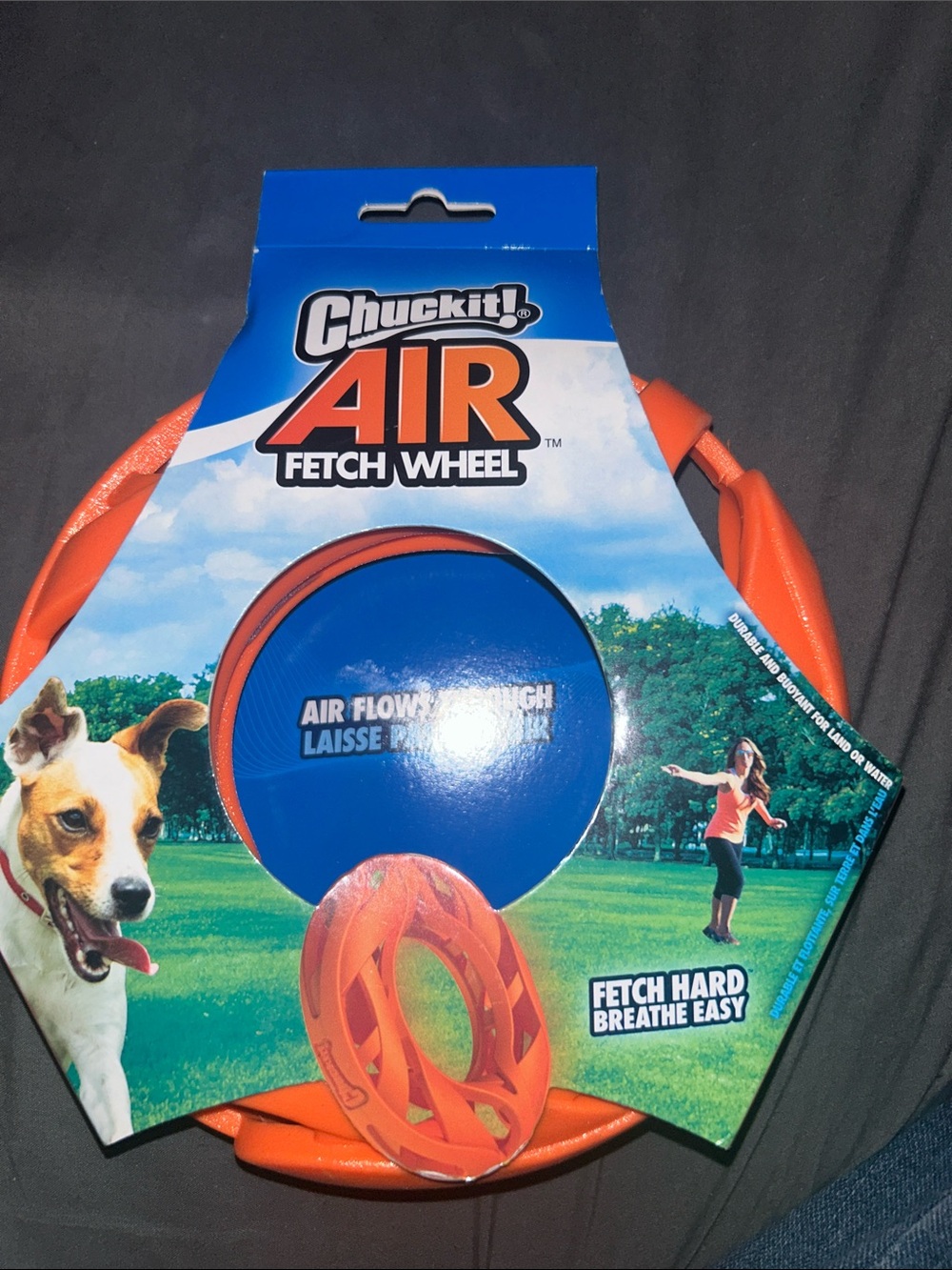 Petmate Chuckit! Air Fetch Wheel - Orange and Blue